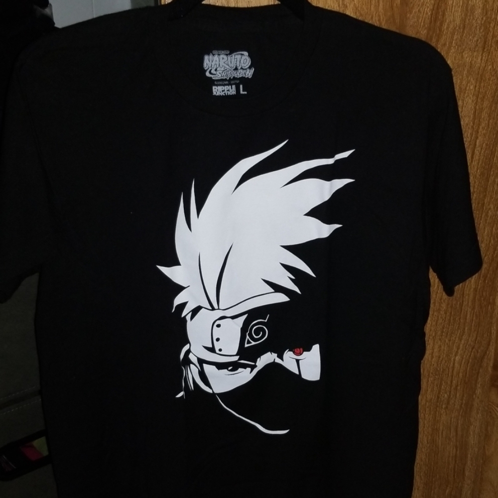 Black Kakashi Design T-Shirt